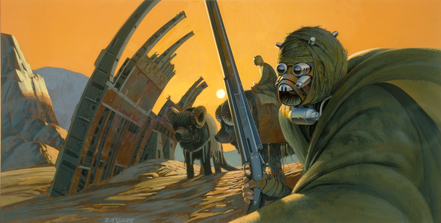 Star Wars Tusken Riders concept by Ralph McQuarrie